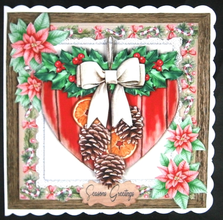 Rustic Christmas Star 7x7 by Linda Short