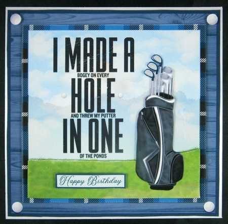 HOLE IN ONE quick card by Linda Short