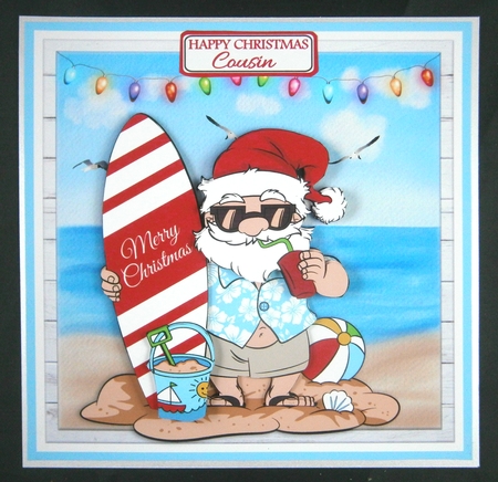 SURFING SANTA mini kit by Linda Short