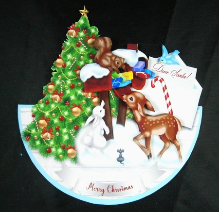 CHRISTMAS POST rocker card by Linda Short
