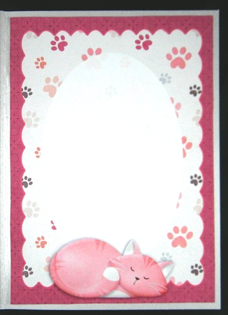 You Are The Cats Pyjamas Card Front & Insert to fit A5 Card by Linda Short