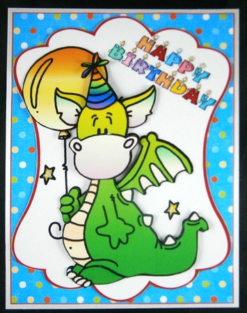 Clyde the dragon birthday wishes by Linda Short