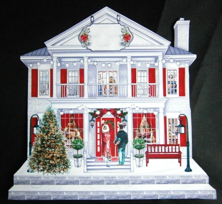 Christmas House Shaped Mini Page Kit  by Linda Short