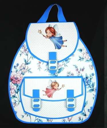 Ladies or girls back pack shaped card kit by Linda Short