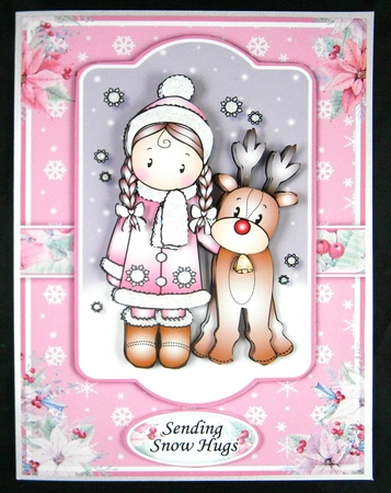 Chloe With Reindeer A5 Mini Kit by Linda Short
