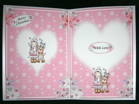 Chloe With Reindeer A5 Mini Kit by Linda Short