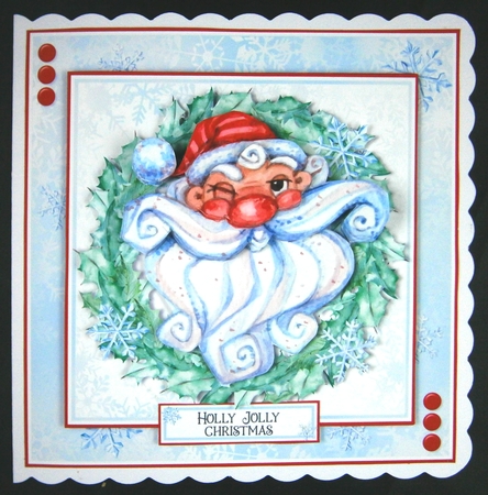 Holly Jolly Santa Mini Kit 3 by Linda Short