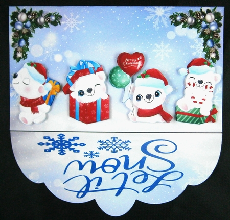 Christmas Money Wallet or Gift Card Holder 3 by Linda Short