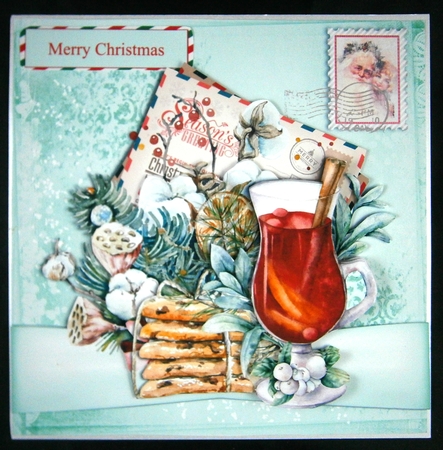 Christmas Postcard 3 by Linda Short