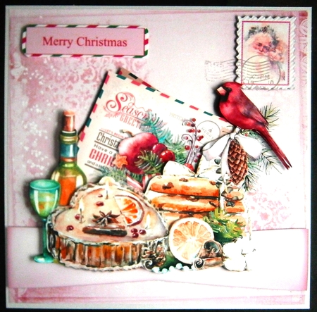 Christmas Postcard 5 by Linda Short