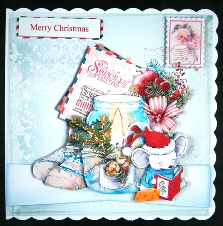 Christmas Postcard 6 by Linda Short