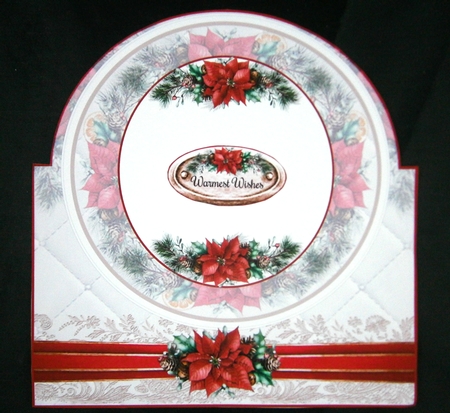 Floral Christmas Vase Shaped Bumper Mini Page Kits  by Linda Short