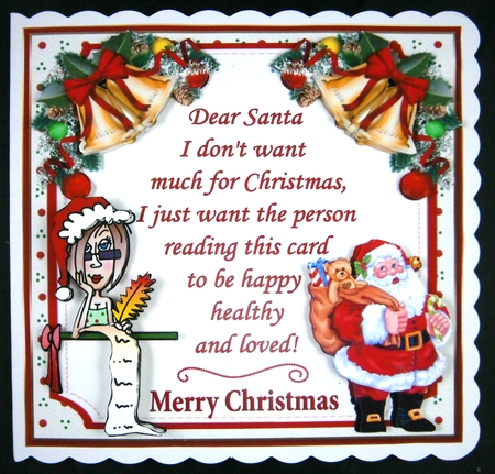 8x8 Dear Santa mini kit by Linda Short