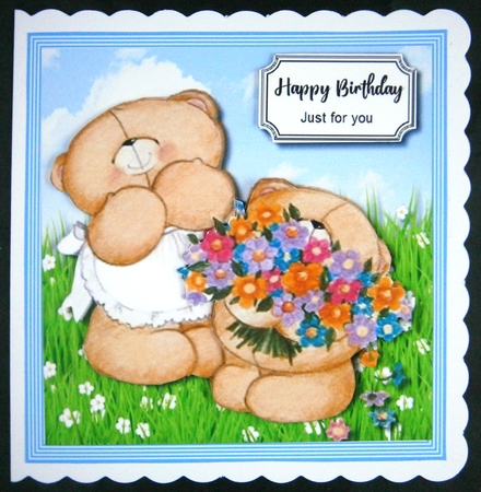 Forever Friends Bearing Flowers by Linda Short
