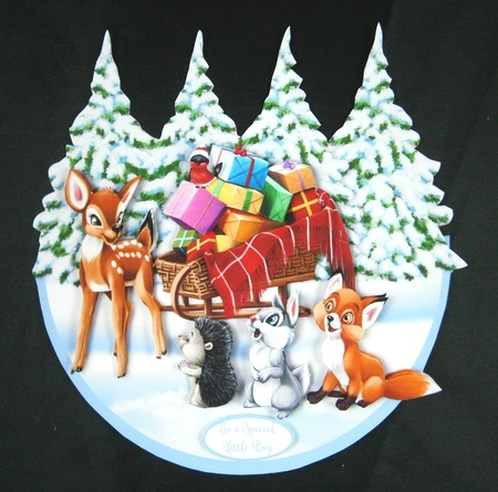 PRESENTS FOR EVERYONE! rocker card by Linda Short
