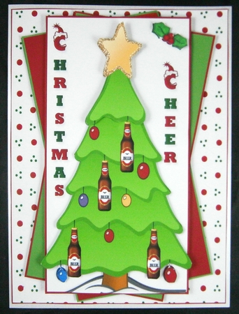 Christmas cheer beer quick card by Linda Short