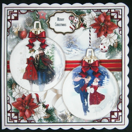 Art Deco Festive Baubles Bumper Mini Page Kits by Linda Short