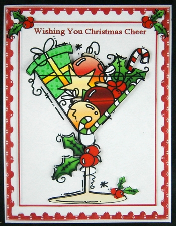 A glass of Christmas cheer by Linda Short