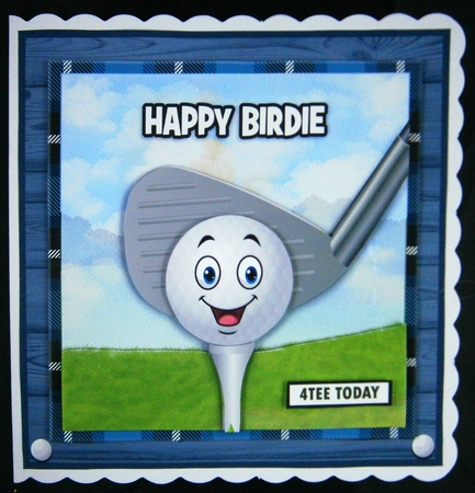 HAPPY BIRDIE quick card by Linda Short