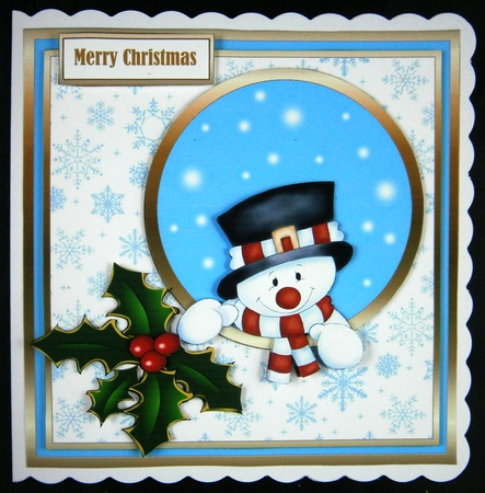 SC Cheerful snowman by Linda Short