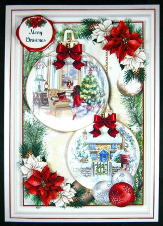 Scenic Christmas Baubles Mini Page Kit  by Linda Short
