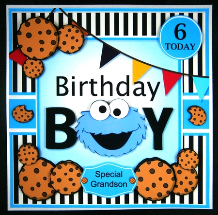 Cookie Monster Birthday Boy by Linda Short