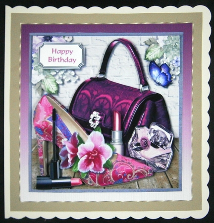Mauve and lilac accessories by Linda Short