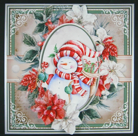Happy Snowman mini kit by Linda Short