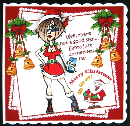 8x8 J.J Santa unfriended me mini kit by Linda Short