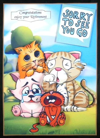 Sad to see you go by Linda Short