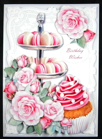 Pink Roses Birthday Mini Kit by Linda Short
