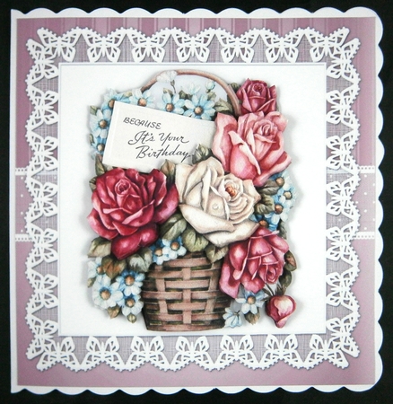 Kit 4 Lace Floral Vintage  Toppers by Linda Short