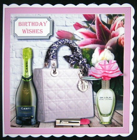 Ladies bag and flowers by Linda Short