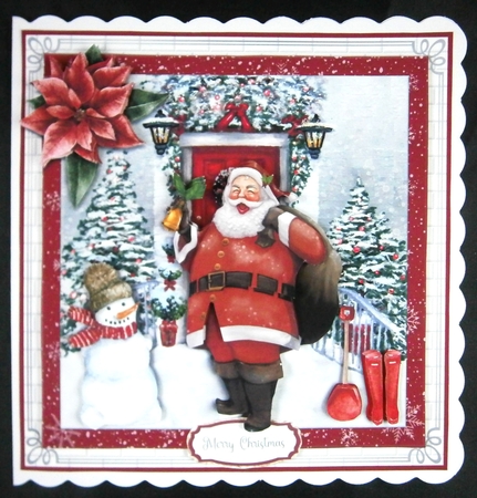 CHRISTMAS DOOR - SANTA by Linda Short
