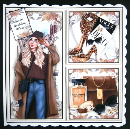 Autumn Fashion Collage 02 Mini Page Kit by Linda Short