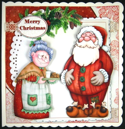8x8 Santa love cookies mini kit by Linda Short
