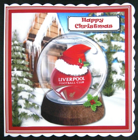 Liverpool fan Christmas by Linda Short