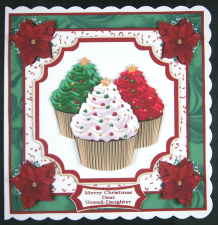 Beautiful Christmas Cupcakes - 8x8 Mini Kit by Linda Short