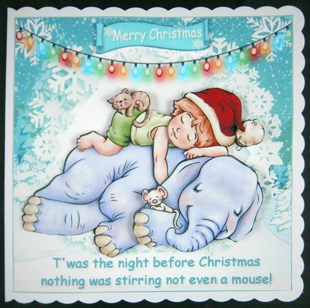 8x8 Twas the night before Christmas mini kit by Linda Short