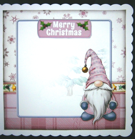 Alfred the Christmas Gnome 4 Sheet Mini Kit Pink by Linda Short