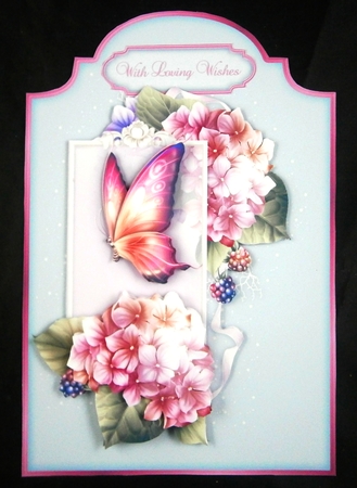 Happy Hydrangea - Shaped Card Front with Step-by-Step by Linda Short
