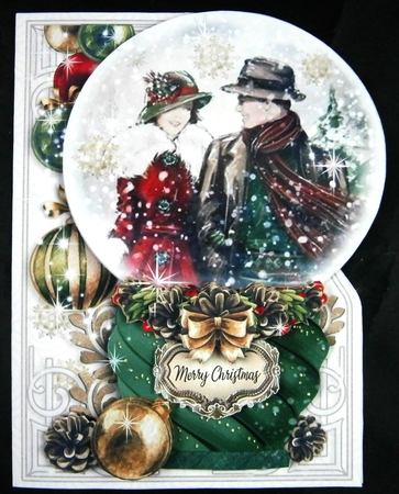 Art Deco Christmas Globes GN-Kit-1 by Linda Short