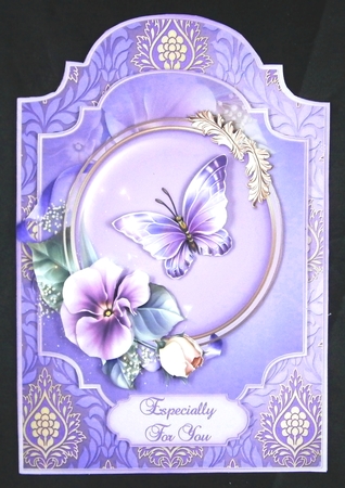 Lilacism - Shaped Card Front with Step-by-Step by Linda Short