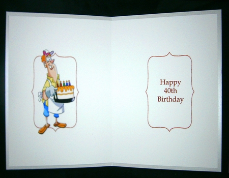Ten less candles birthday insert by Linda Short