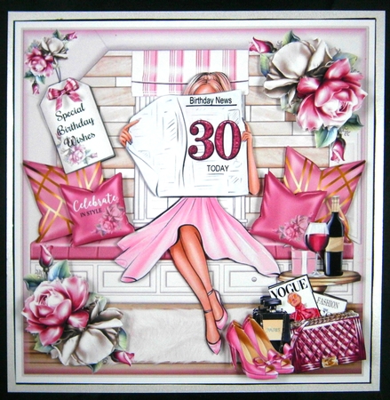 30th Birthday News Mini Page Kit by Linda Short