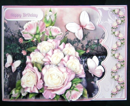 Rose Terrace - 5 x 7 Side Fold Card Mini Kit by Linda Short