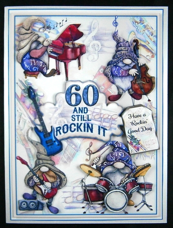60 And Still Rockin It Mini Page Kit by Linda Short