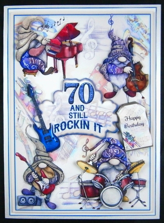 70 And Still Rockin It Mini Page Kit by Linda Short