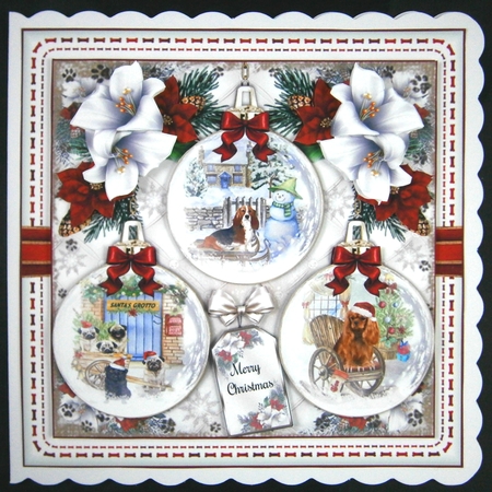 Scenic Doggy Baubles 02 Mini Page Kit by Linda Short