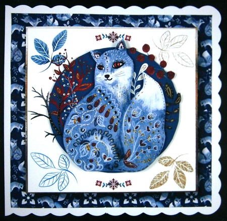 Gorgeous Woodlands Folk Art - Fox by Linda Short